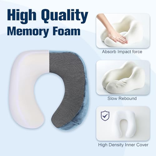 Neck Pillow for Traveling (Light Blue)
