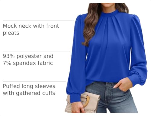 Early Fall Fashion Must Haves Winter Clothing for Women Fall Clothes Long Sleeve Blouses Dressy Casual Travel Comfiest Airport Outfits 2026 Spring Womens Tops Blue S (12 - Blue / Small)