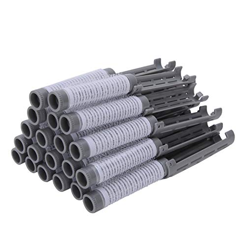 20pcs Hair Perm Rods Fluffy Perming Rod Hair Roller Curler Hairdressing Tool Kit(Purple) Styling Tools & Appliances (Grey)