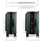 20 Inch Carry On Luggage 22x14x9 Airline Approved Suitcase (Carry-on 20 Inch / Green)