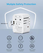 Universal Travel Adapter 70W GaN (70W White1)