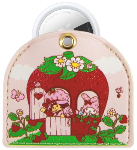 Keychain Case Compatible with Apple AirTag (My Melody X Strawberry Shortcake)