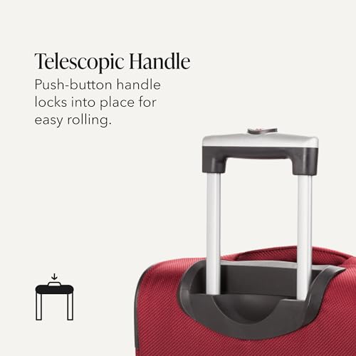 Sion Softside Expandable Roller Luggage (3-Piece Set (Carry-On/Medium/Large) / Burgundy)