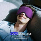 Sleep Mask with Bluetooth 5.4 Headphones (Purple)