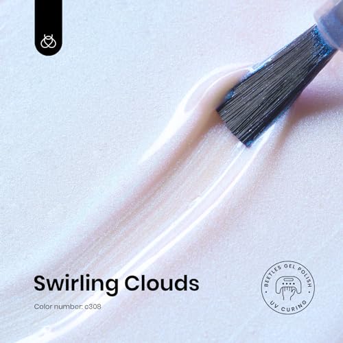 Beetles Pearl Gel Nail Polish (A - Pearl White | Swirling Clouds)
