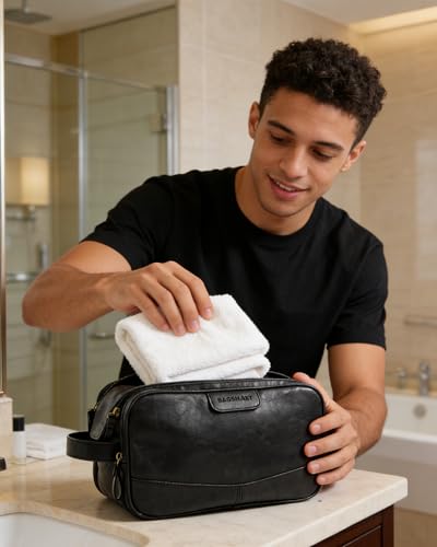 Large Toiletry Bag for Men (Black (High-gloss) / Large-8L)