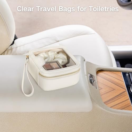 Clear Makeup Bag Foldable (Active-A-Cream / Structured Stylist (Mini - Hard Frame))