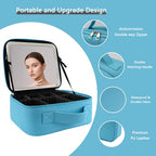Makeup Bag with Led Mirror (Blue-5 / with LED mirror)