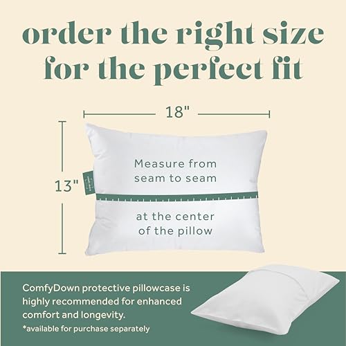800 Fill Power European Goose Down Travel Pillow (13" x 18")