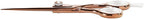 Cricket Centrix Roc-It Dog 5.75” Titanium Shear Professional Stylist Hair Cutting Scissor Lightweight, Rose Gold