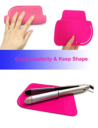 Heat Resistant Mat for Curling Iron (Pink)