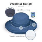 Wallaroo Women’s Casual Traveler Sun Hat (Medium / Microfiber Natural)