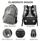 Backpack for School (Grey / 15.6 Inch)