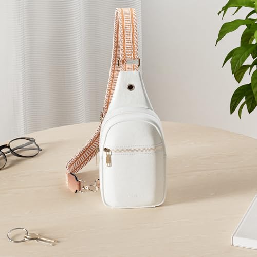 Crossbody Bags for Women PU Leather Cross Body Sling Bag for Woman Birthday Gifts for Women (2-beige Brown)