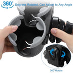 Stroller Cup Holder with Phone Holder (Double Holder-Grey)