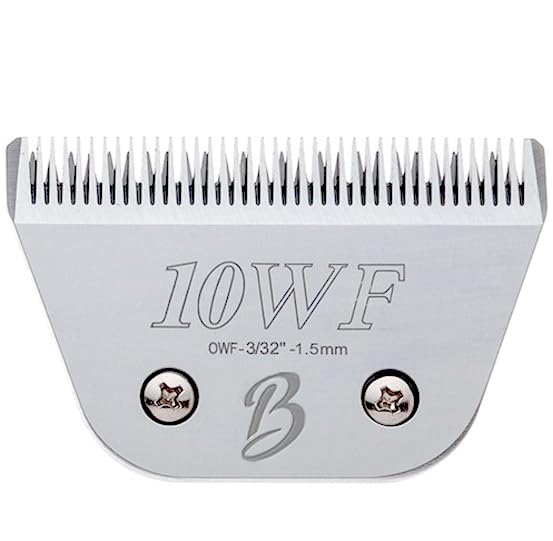 Detachable A Series Wide 10f Blade Dog Grooming Cut Length 3 (10WF (3/32" /1.5mm))