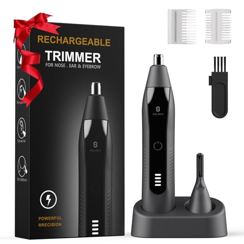 Ear and Nose Hair Trimmer for Men (Cool Gray)