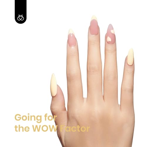 Beetles Yellow Gel Nail Polish 15ML Soak Off UV Gel for Fall Nail Art (K - Creme Yellow | Lemon Cheese)