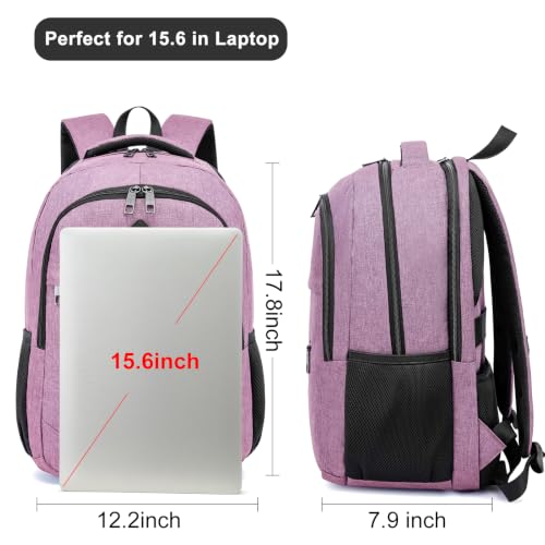 Backpack for Girls Women (Pink / 15.6 Inch)