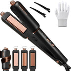 Flat Iron Hair Straightener (Matte Black Rose Gold)