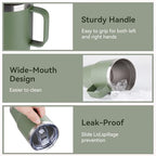 20oz Tumbler Bulk with Lid (Army Green / 20 Ounces-12)