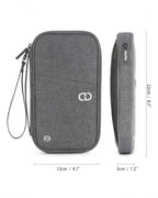 Family Passport Holder for Travel (New Grey)