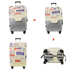 Travel Luggage Cover Suitcase Cover Protector Skins 18 (Stamp pattern A13 / M (for 22--24 inch luggage))