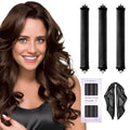 Heatless Hair Curler Overnight Curls (Black(Pack of 3))