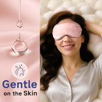 Sleep Mask 100% Mulberry Silk Eye Mask Sleeping for Women Men (Pink)