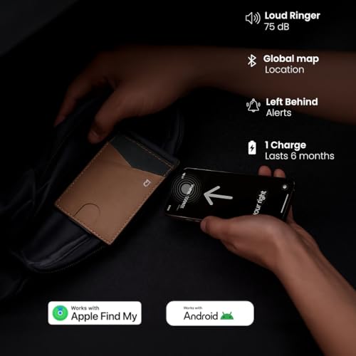 Jenoss Smart Tracking Wallet For Men (Money clip airtag)