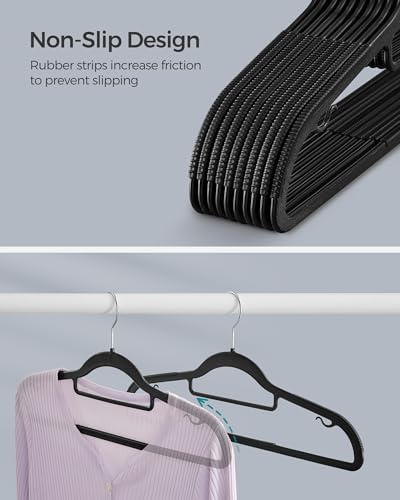 Pack of 50 Coat Hangers (50 Pack / Black)