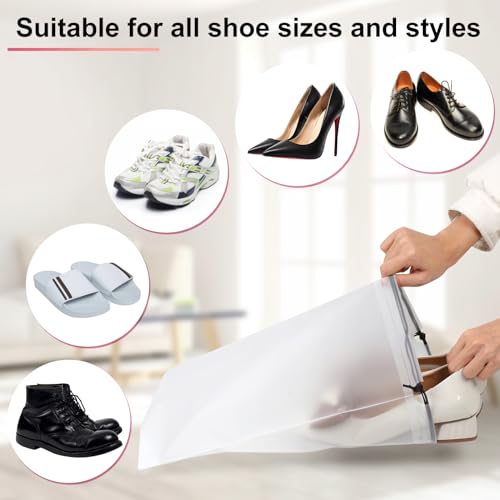 18 Pack Shoe Bags (White)