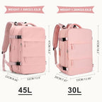 Large Travel Backpack For Women Men (45l / Pink)