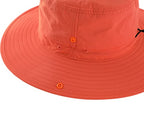 Unisex Summer Beach Hat UPF 50+ Protection Sun Hat for Hiking Fishing Outdoor Travel Hat for Women Orange (Large / Orange)
