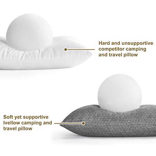 Travel Pillow (M-17.7 Inch x 13.8 Inch / Grey)