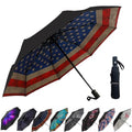 Compact Travel Umbrella (USA Flag (Auto) / 44 inches)