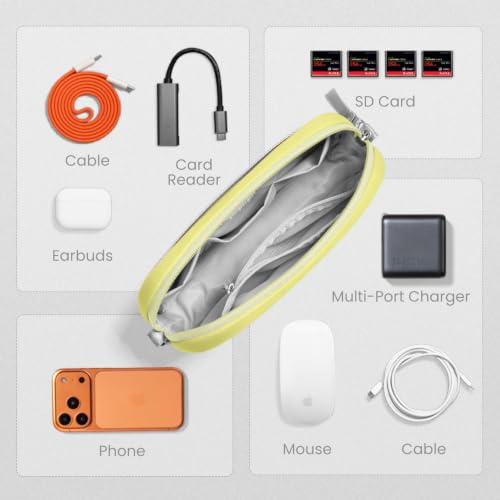 Electronics Organizer Travel Case (Citrus / Small)