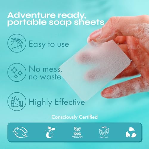 Paper Soap Sheets for Hand Washing (Rose (Pack of 1))