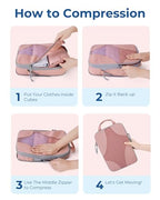 Compression Packing Cubes (Clay Pink)