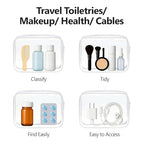 TSA Approved Toiletry Bag (Active White / Medium Set)