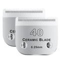 40# Detachable Pet Dog Grooming Clipper Ceramic Blade (Silvery-6)