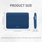 RAINYEAR Laptop Sleeve Case 15.6 Inch (15.6 inch / Navy Blue)