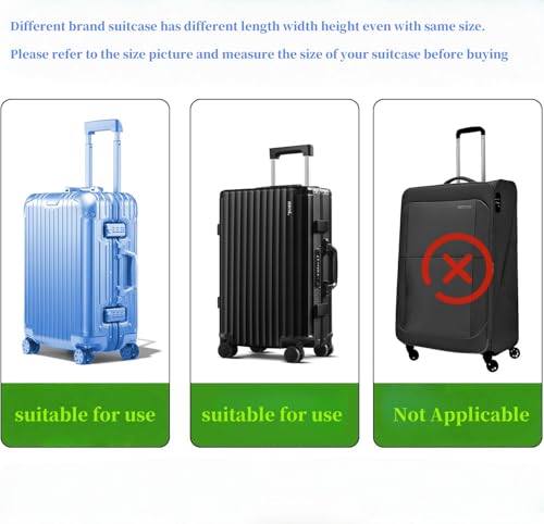 Luggage Covers Clear Suitcase Cover Protector (Black / 30 inch)