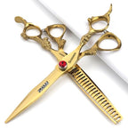 6/7/8/9 inch Scissors Professional Haircut (7 inch-2pc-A) (7 Inch-2pc-a)