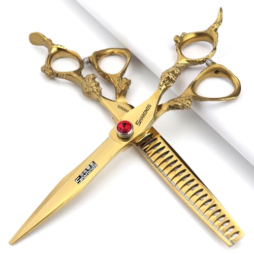6/7/8/9 inch Scissors Professional Haircut (7 inch-2pc-A) (7 Inch-2pc-a)