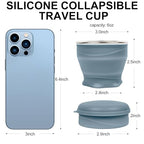 Collapsible Cup with Lid (Haze Blue)