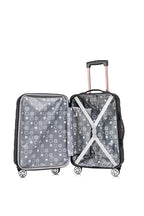 Melbourne Hardside 2 Piece Expandable Spinner Wheel Luggage Set (Black / 2 Piece (20"/14" Tote))