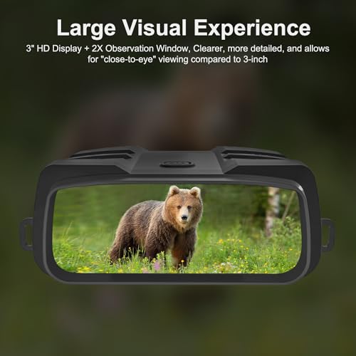4K Full Color Night Vision Goggles Binoculars (Silver)