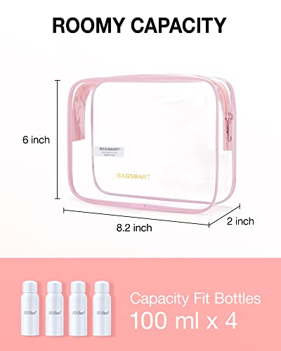 Clear Toiletry Bag 2 (Angelic Pink / Medium)