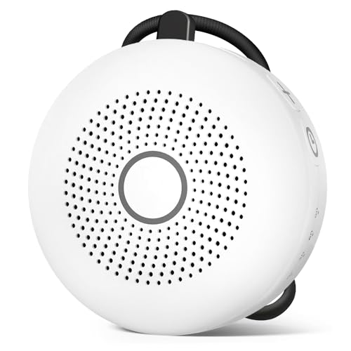 Portable White Noise Machine 30 Soothing Sounds Rechargeable Battery Small for Travel 32 Volume Control Noise Canceling Sleep Machine Sound Therapy for Baby Kids Adults (White)